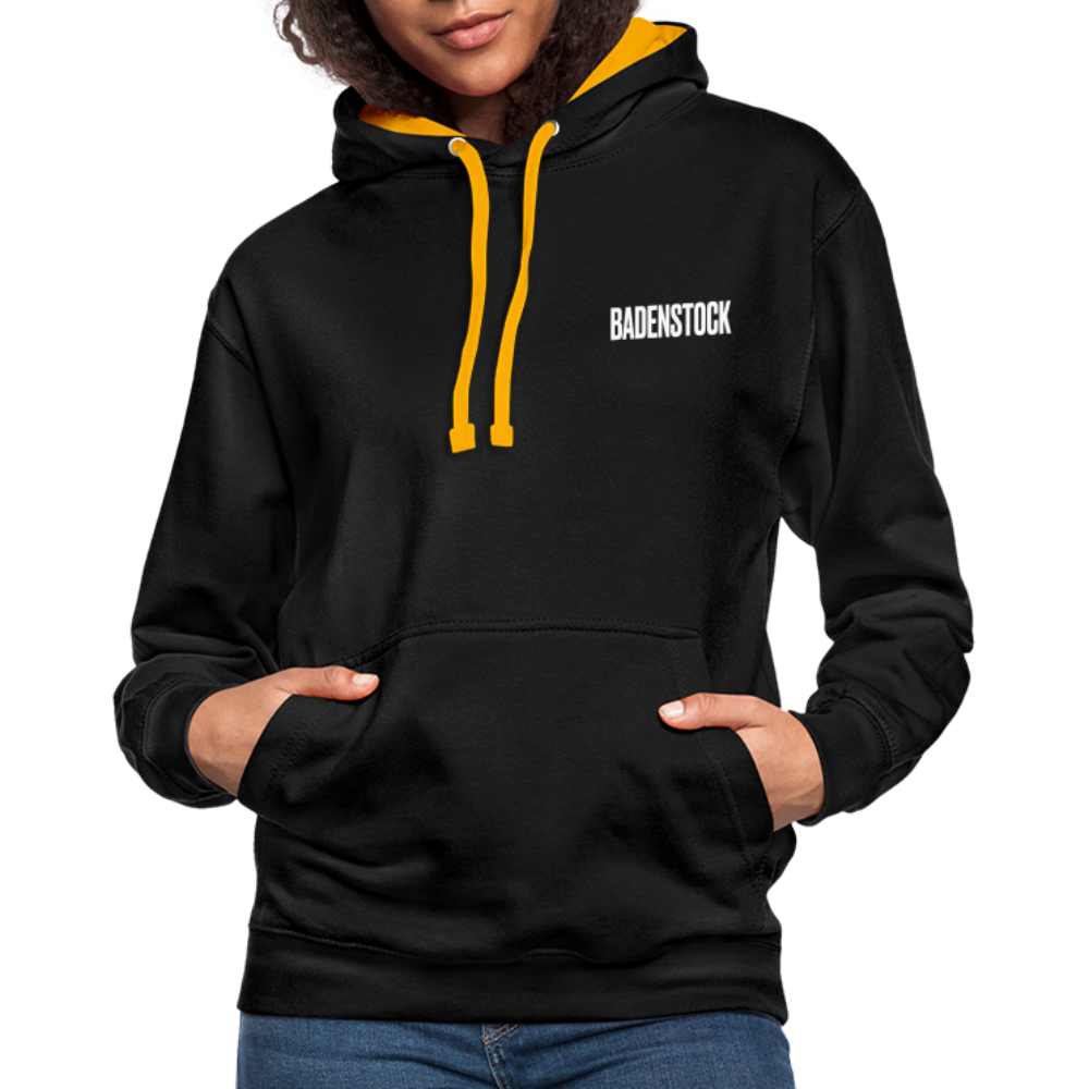 Badenstock Contrast Colour Hoodie (unisex) - black/gold