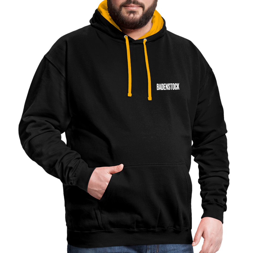 Badenstock Contrast Colour Hoodie (unisex) - black/gold