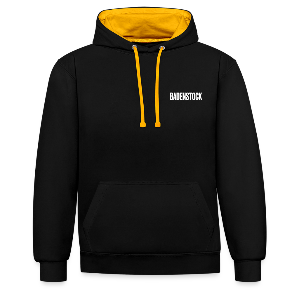 Badenstock Contrast Colour Hoodie (unisex) - black/gold