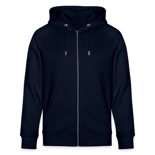 WindSpeaker Stanley/Stella CULTIVATOR Unisex Organic Hooded Jacket (white logo) - navy