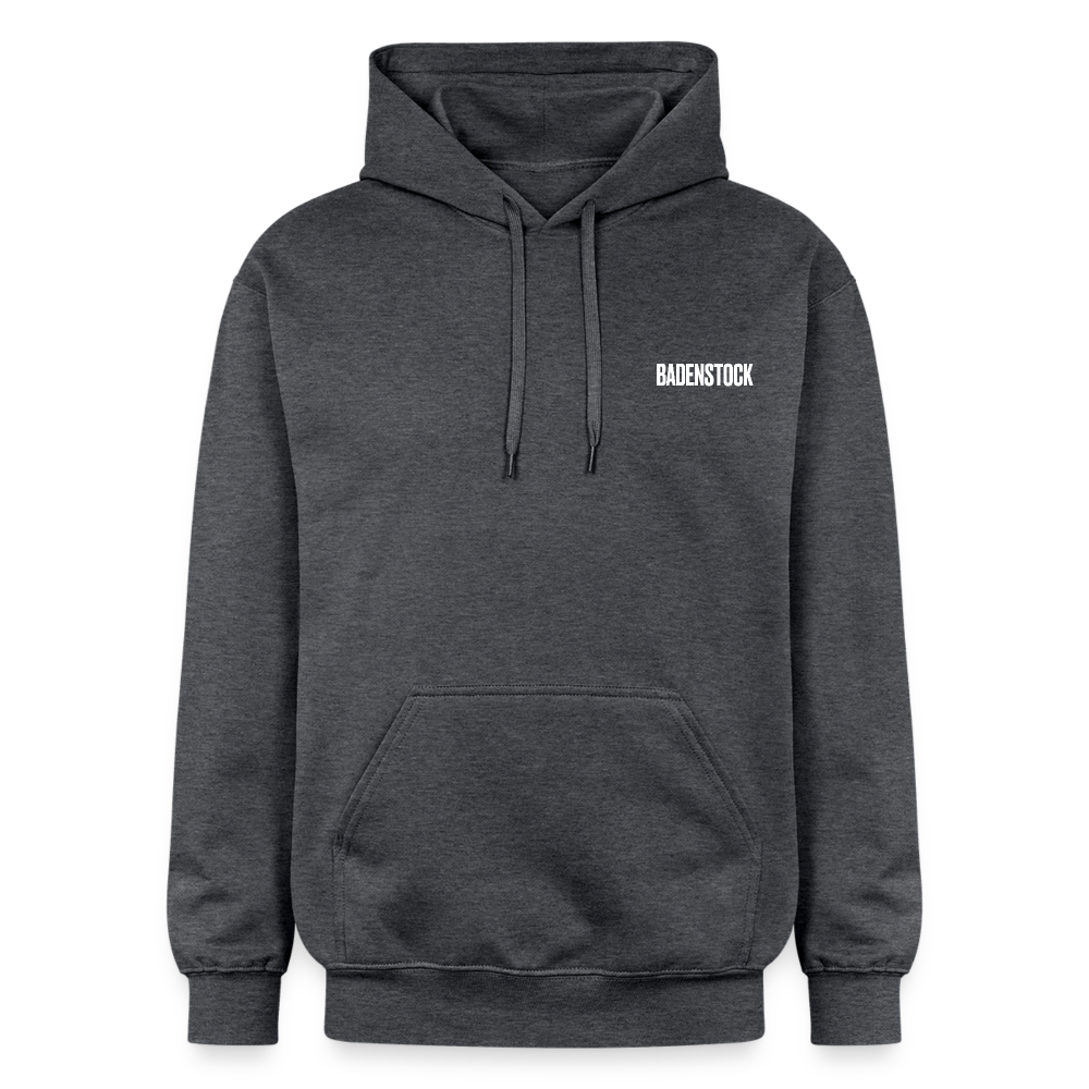 Badenstock Gildan Unisex Softstyle® Midweight Hoodie White logo - dark heather grey