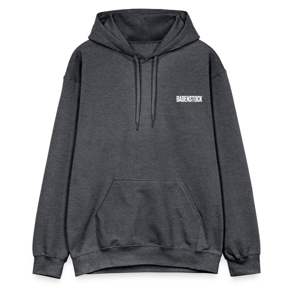 Badenstock Gildan Unisex Softstyle® Midweight Hoodie White logo - dark heather grey