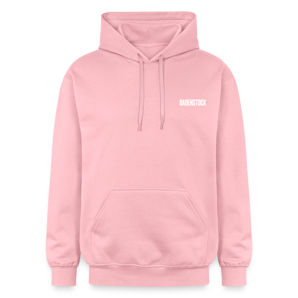 Badenstock Gildan Unisex Softstyle® Midweight Hoodie White logo - light pink