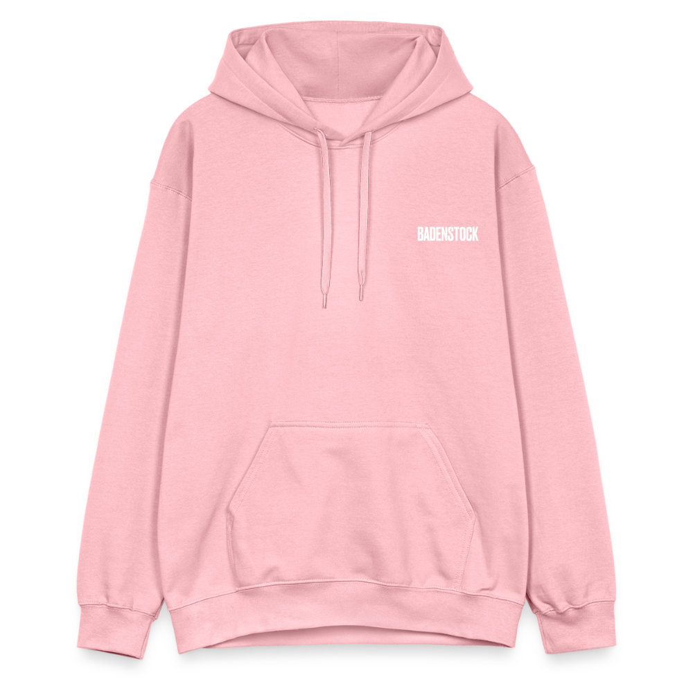 Badenstock Gildan Unisex Softstyle® Midweight Hoodie White logo - light pink