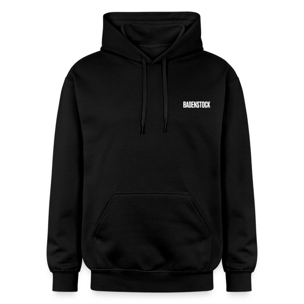 Badenstock Gildan Unisex Softstyle® Midweight Hoodie White logo - black