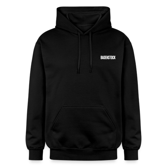 Badenstock Gildan Unisex Softstyle® Midweight Hoodie White logo - black
