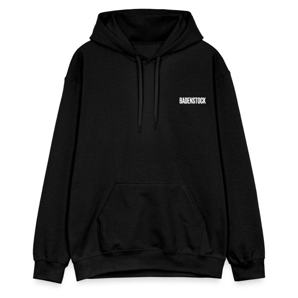 Badenstock Gildan Unisex Softstyle® Midweight Hoodie White logo - black