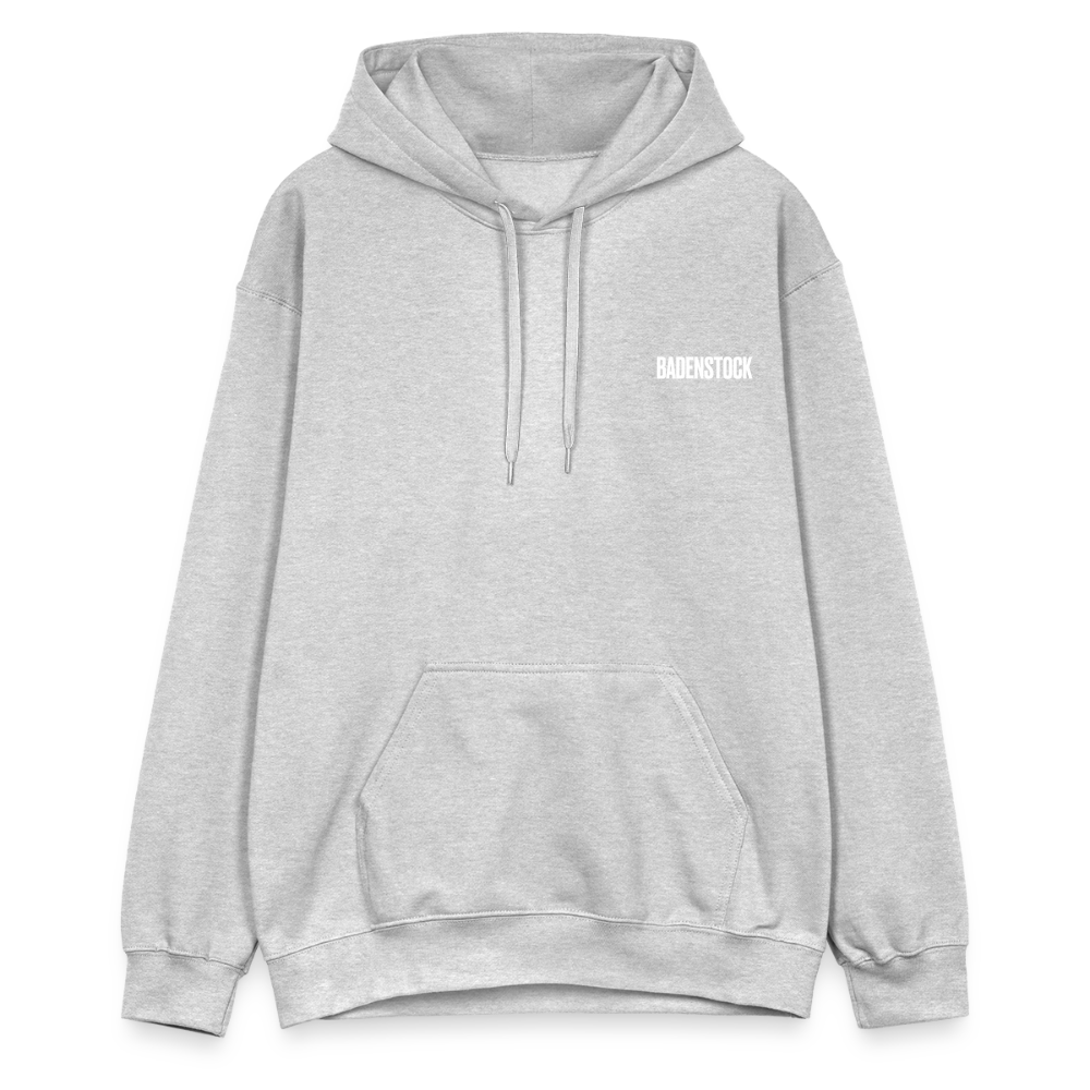 Badenstock Gildan Unisex Softstyle® Midweight Hoodie White logo - light heather grey