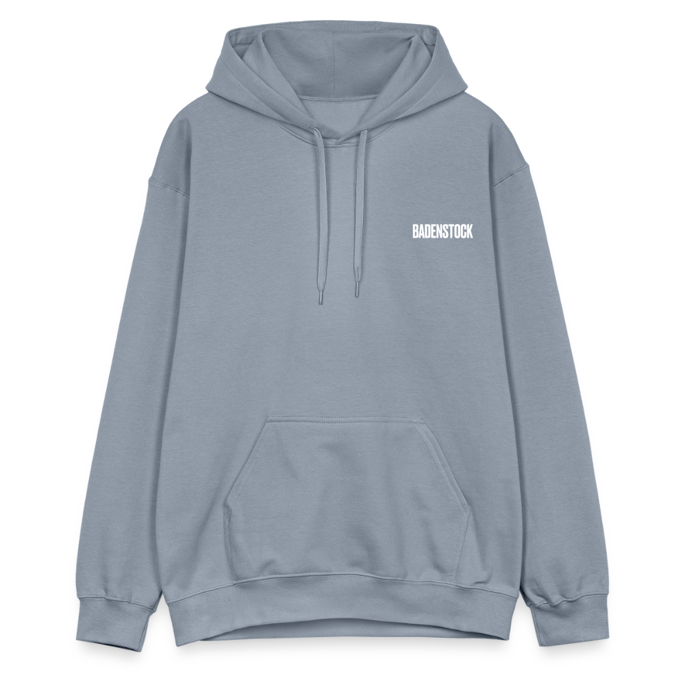 Badenstock Gildan Unisex Softstyle® Midweight Hoodie White logo - blue