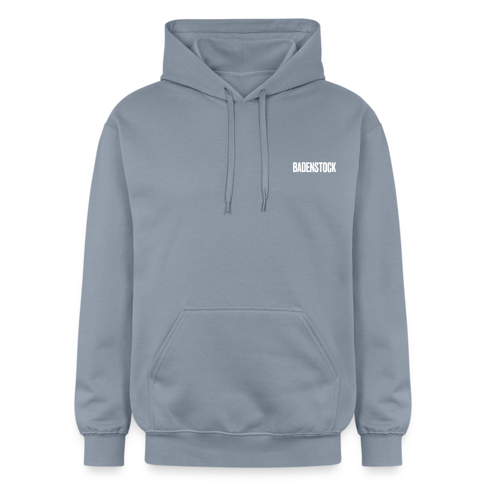 Badenstock Gildan Unisex Softstyle® Midweight Hoodie White logo - blue