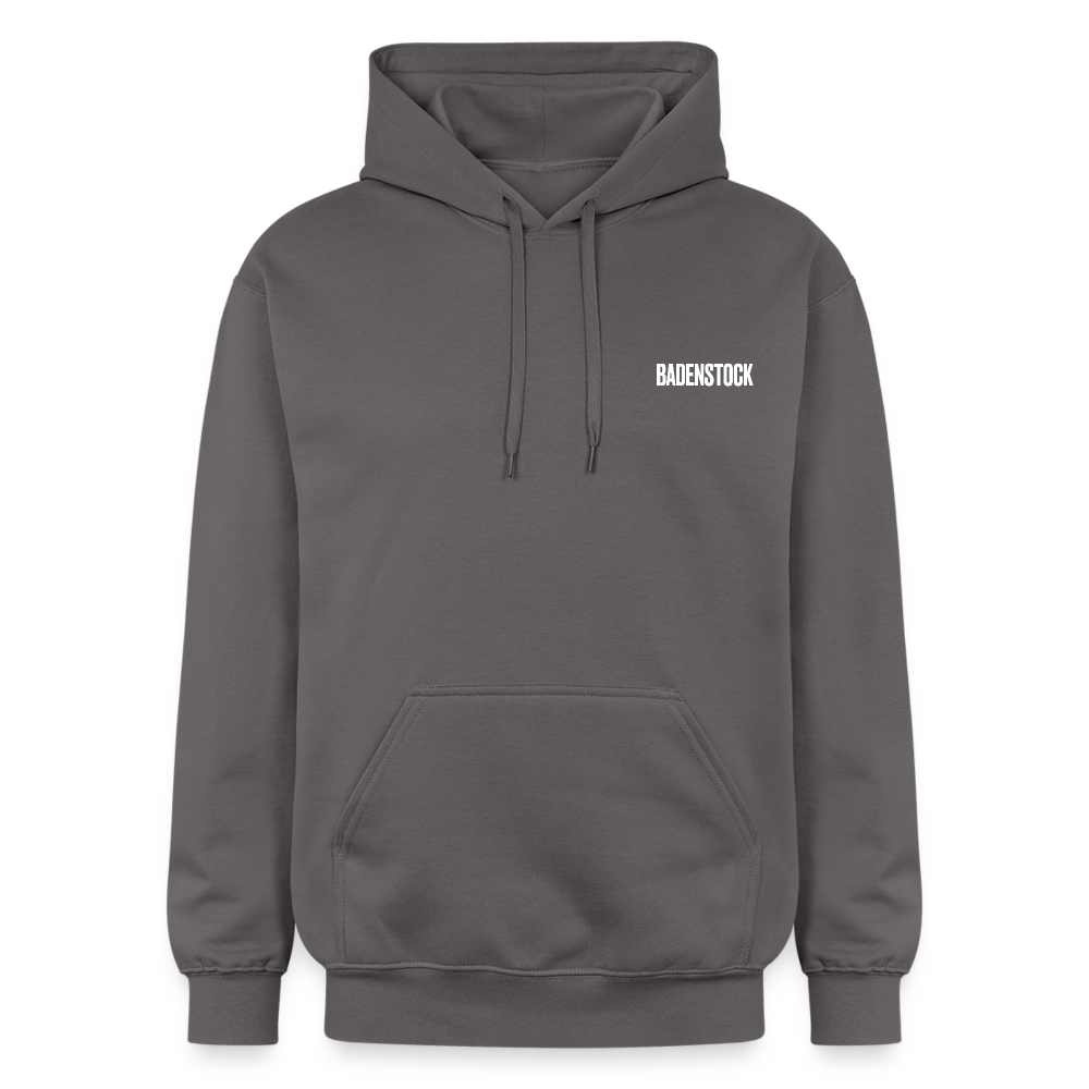 Badenstock Gildan Unisex Softstyle® Midweight Hoodie White logo - dark grey