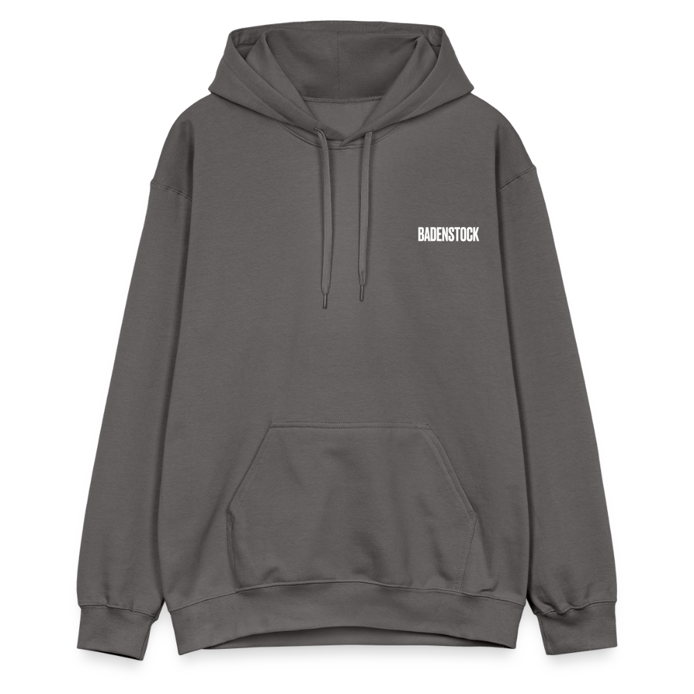 Badenstock Gildan Unisex Softstyle® Midweight Hoodie White logo - dark grey