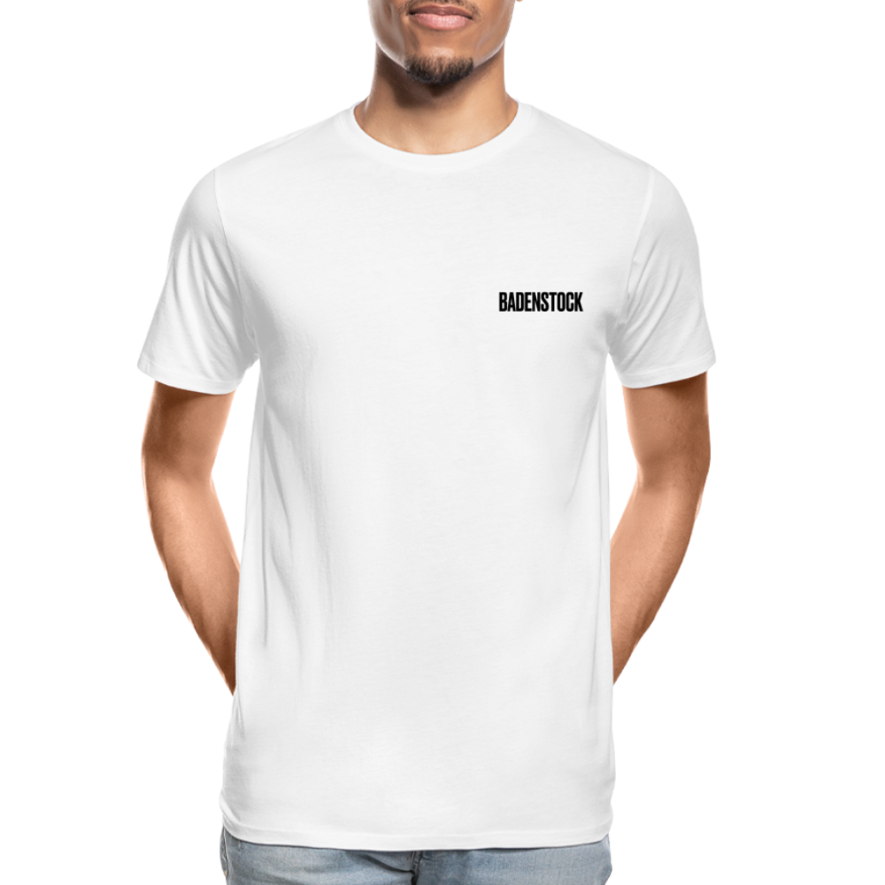 Badenstock Men’s Premium Organic T-Shirt  black logo - white