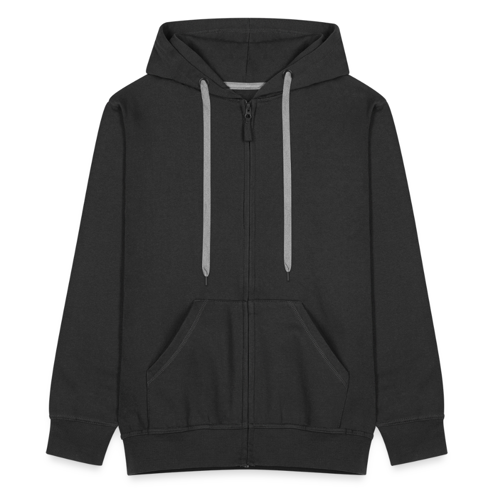 Badenstock Men's Premium Hooded Jacket small white logo on back - black