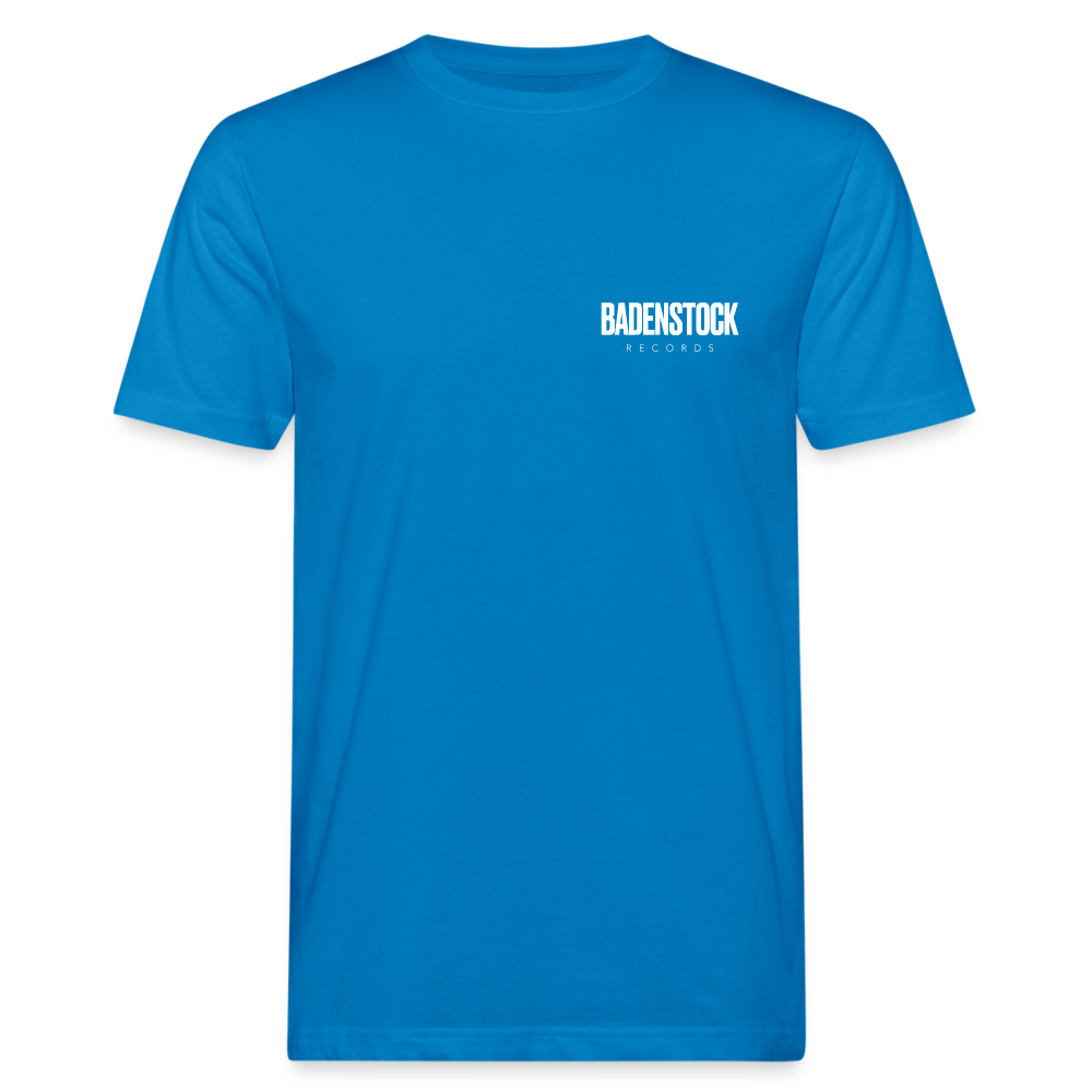 Badenstock Black Men's Organic T-Shirt - peacock-blue