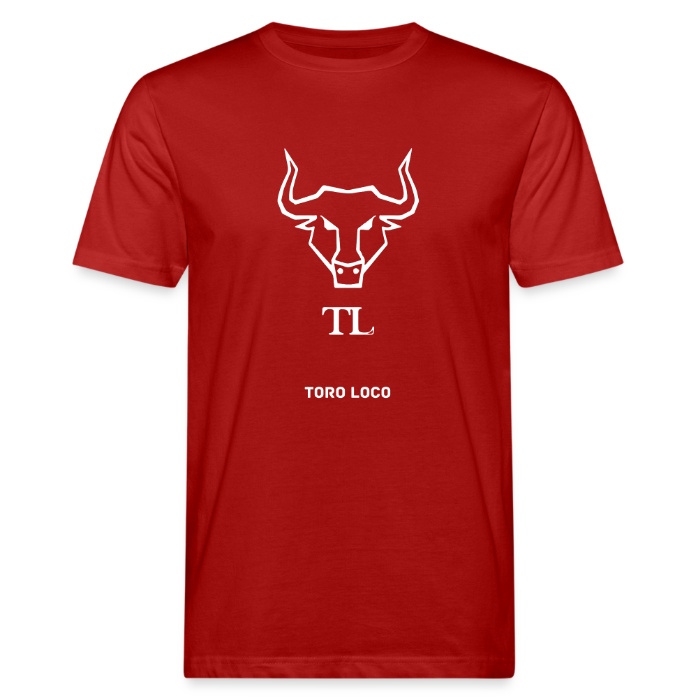 Toro Loco Men's Organic T-Shirt - dark red