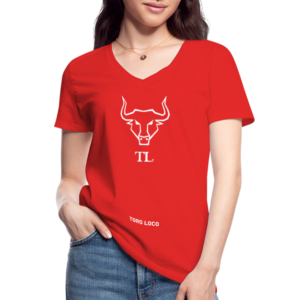 Toro Loco Classic Women’s V-Neck T-Shirt - red