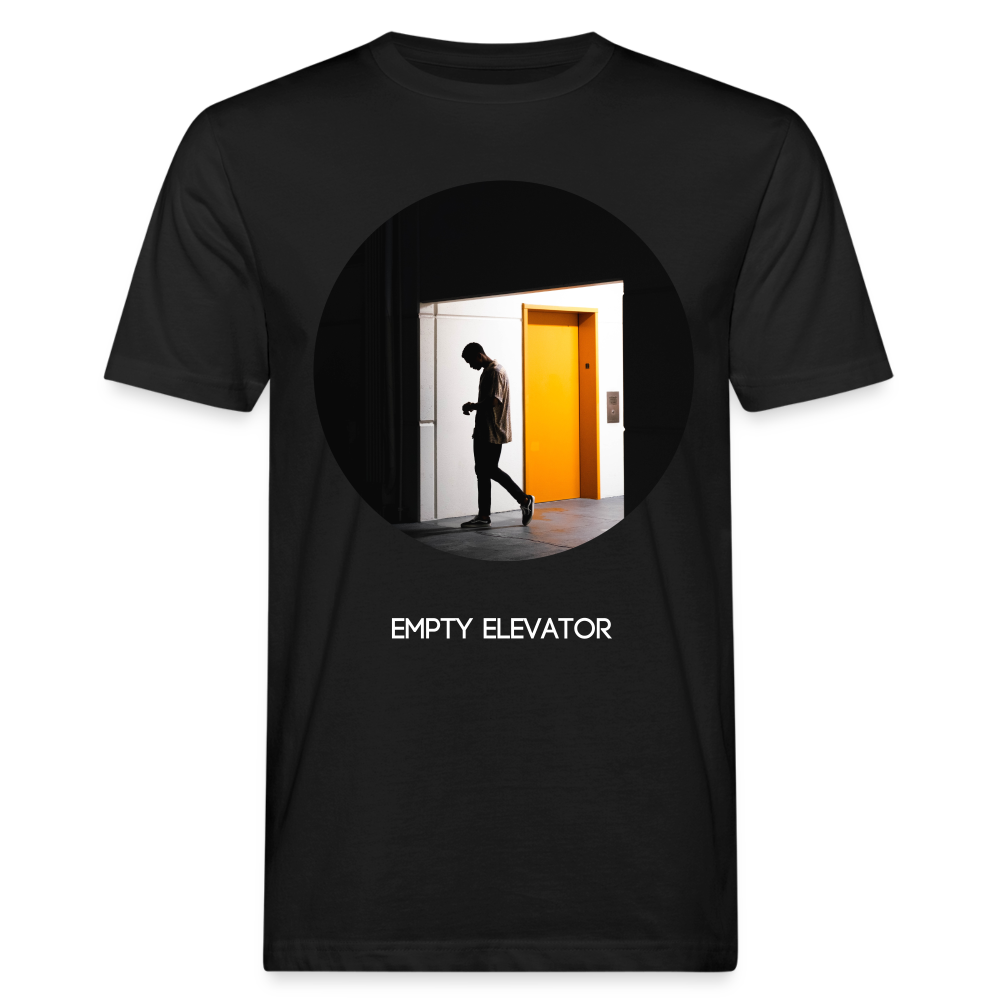 Empty Eleavator Men's Organic T-Shirt (Big Print) - black