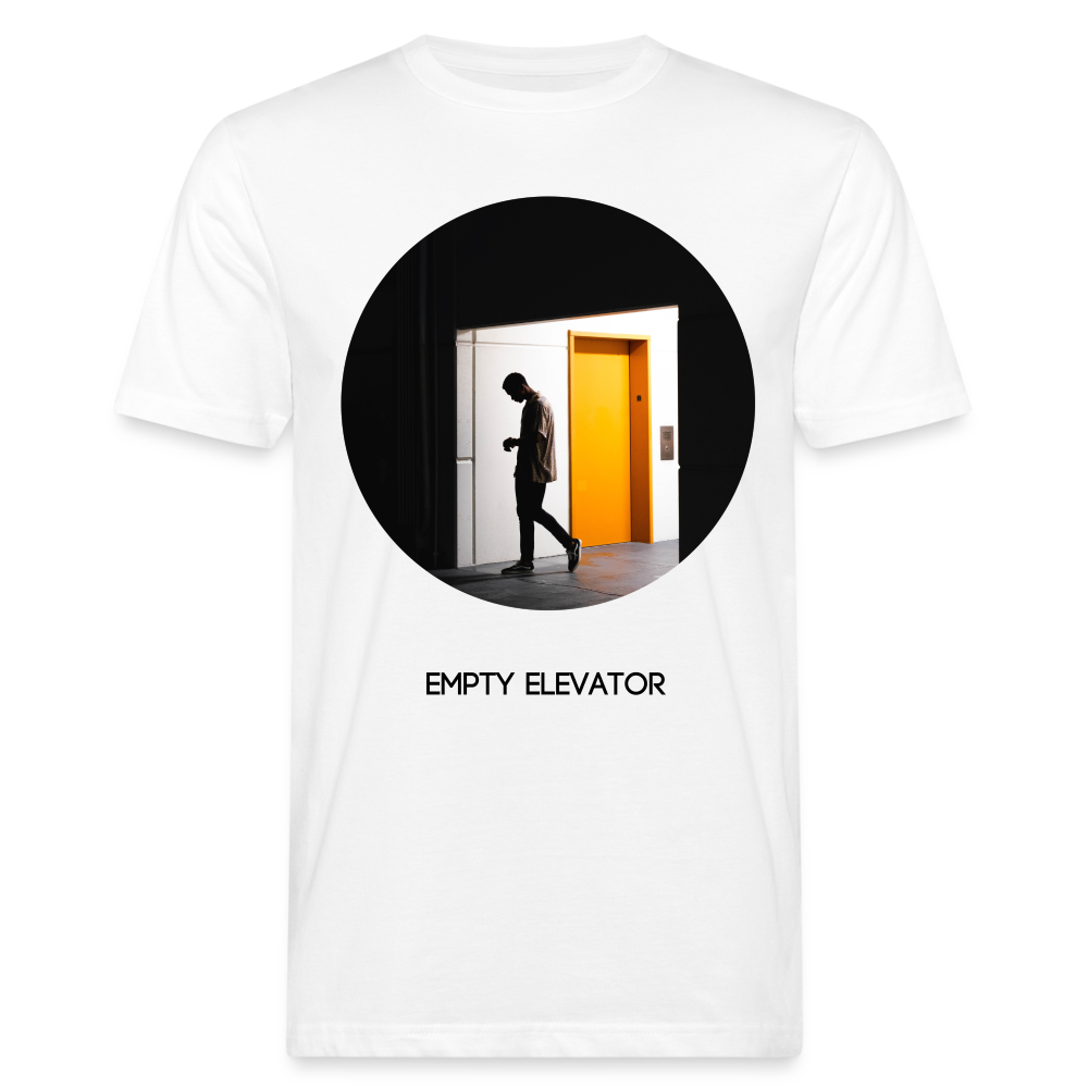 Empty Eleavator Men's Organic T-Shirt (Big Print) - white