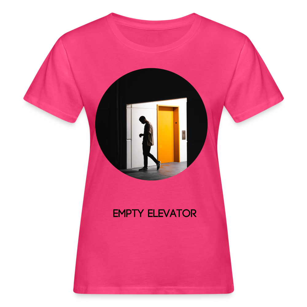 Empty Elevator Women's Organic T-Shirt (Big Print) - neon pink