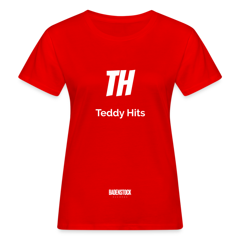 Teddy Hits Women's Organic T-Shirt - red