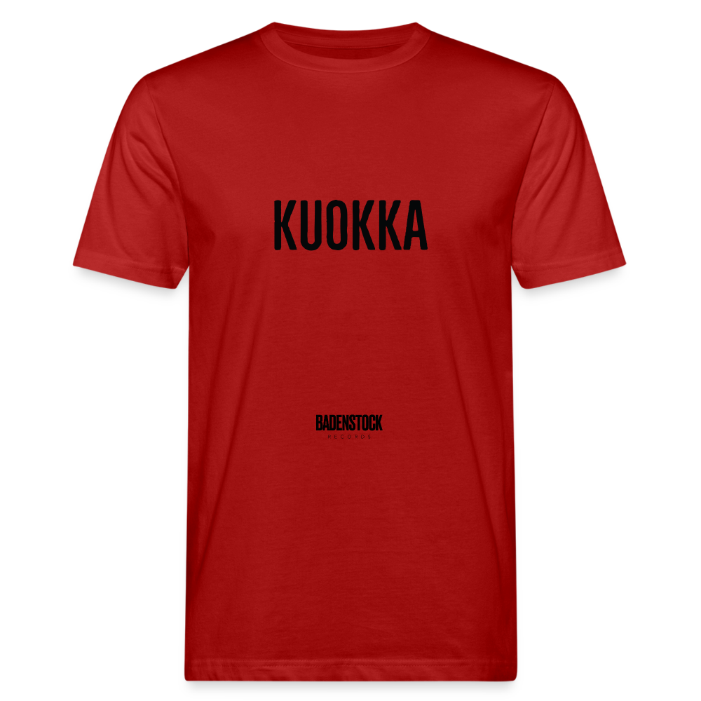 KUOKKA Men's Organic T-Shirt - dark red