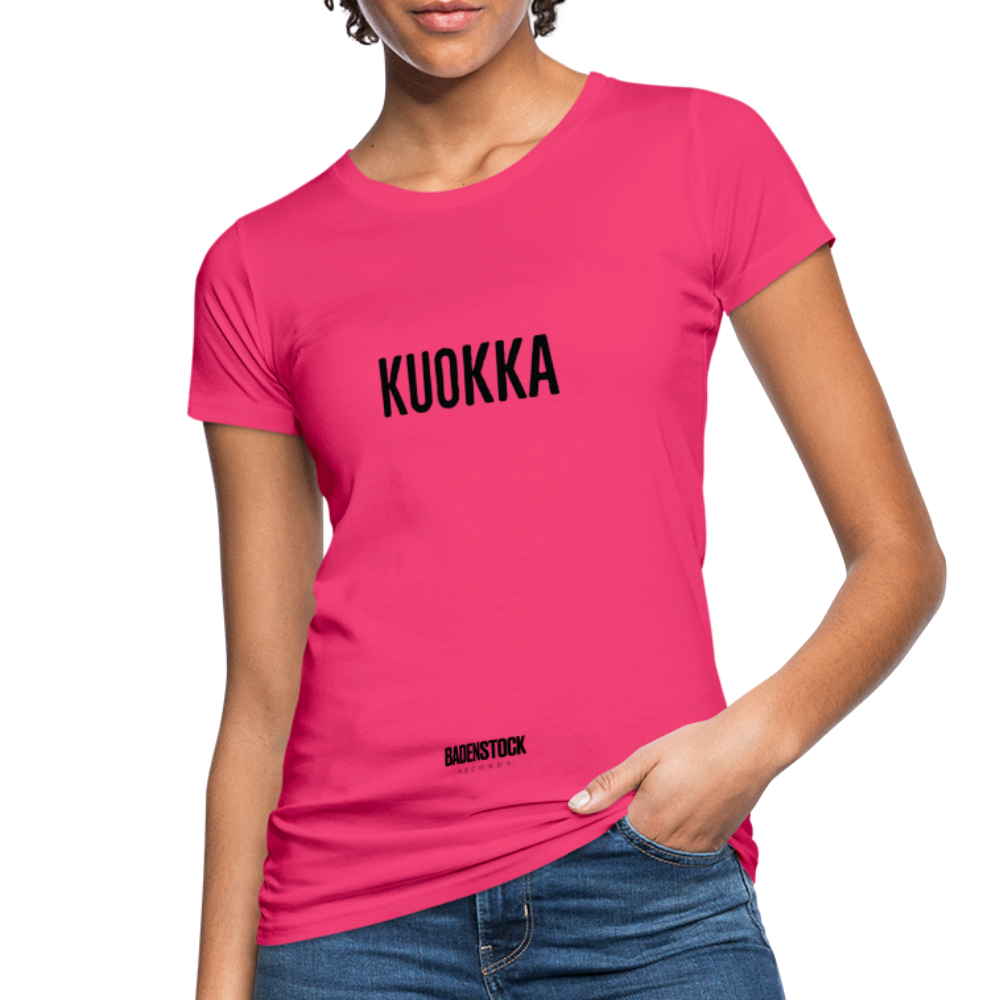 KUOKKA Women's Organic T-Shirt - neon pink