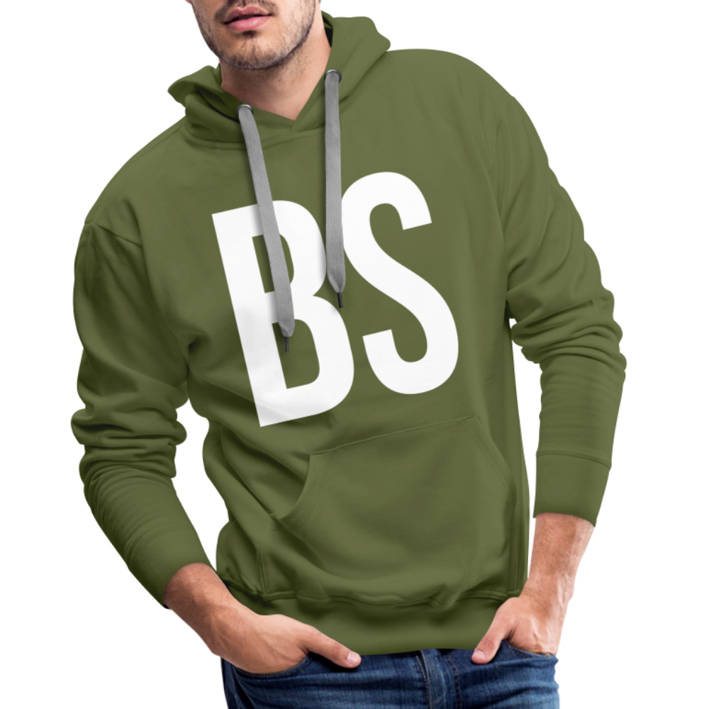Badenstock BS White Men’s Premium Hoodie - olive green