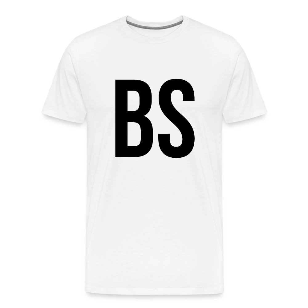 Badenstock BS Men’s Premium T-Shirt (black logo) - white
