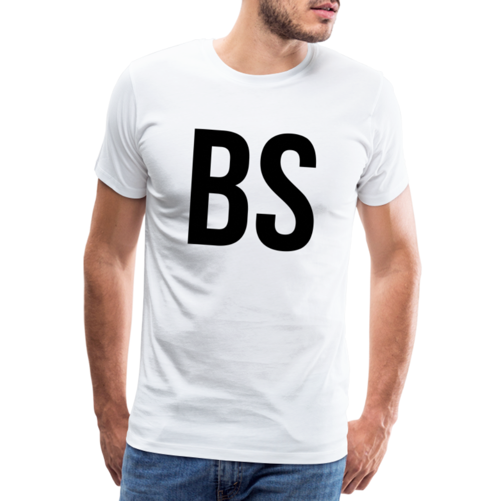 Badenstock BS Men’s Premium T-Shirt (black logo) - white