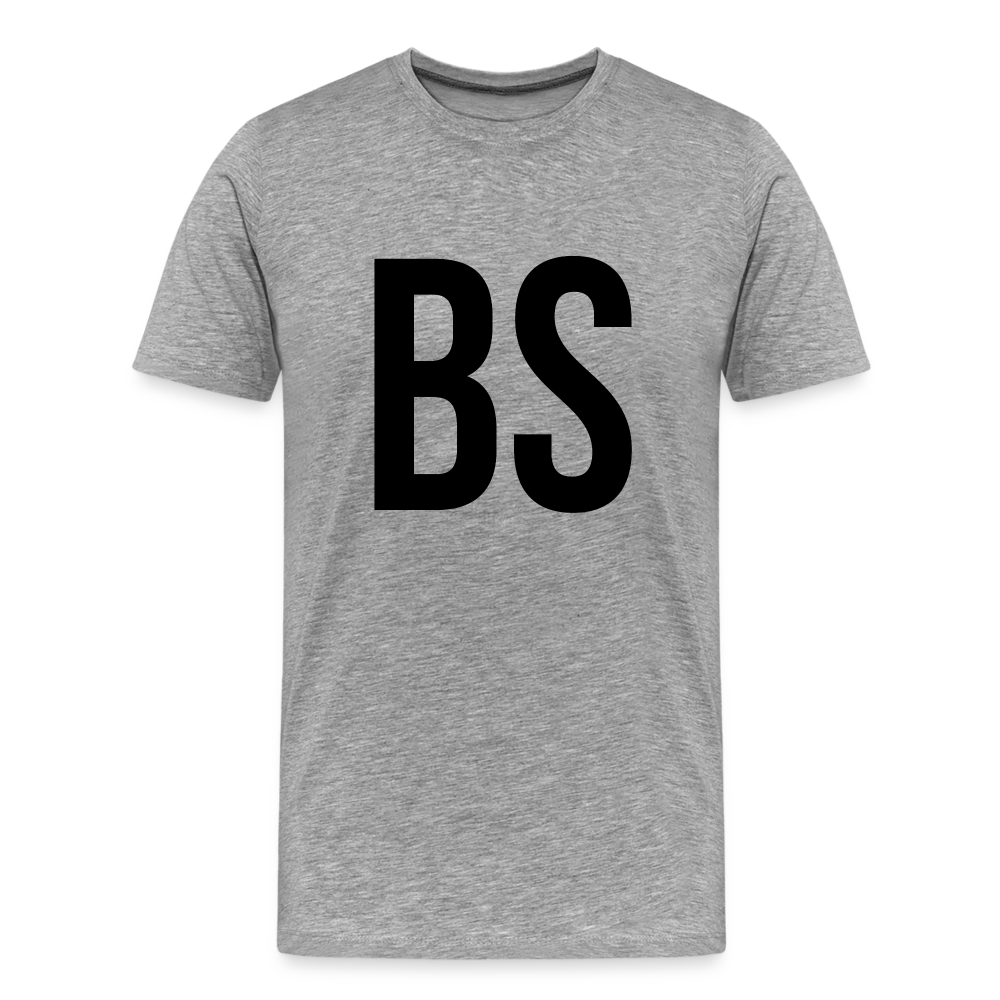 Badenstock BS Men’s Premium T-Shirt (black logo) - heather grey