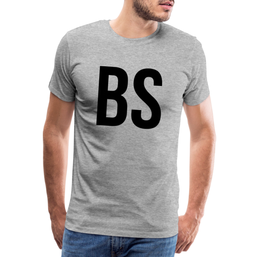 Badenstock BS Men’s Premium T-Shirt (black logo) - heather grey