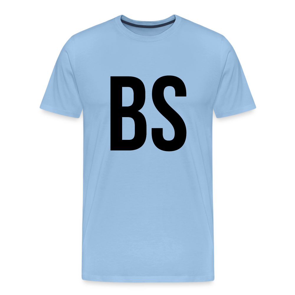 Badenstock BS Men’s Premium T-Shirt (black logo) - sky