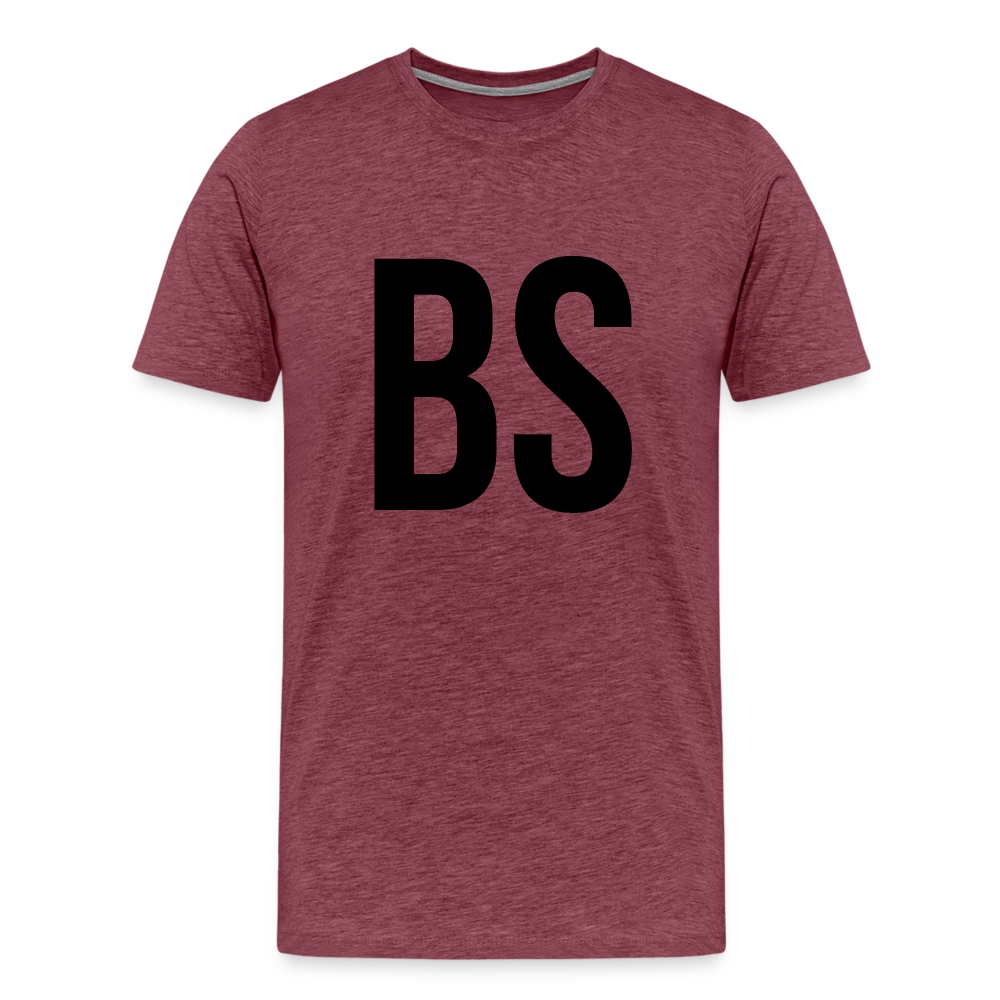 Badenstock BS Men’s Premium T-Shirt (black logo) - heather burgundy