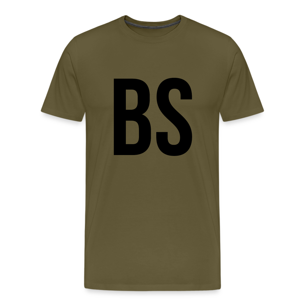 Badenstock BS Men’s Premium T-Shirt (black logo) - khaki