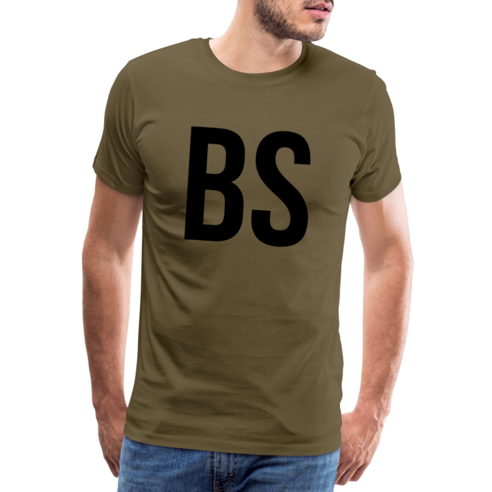 Badenstock BS Men’s Premium T-Shirt (black logo) - khaki