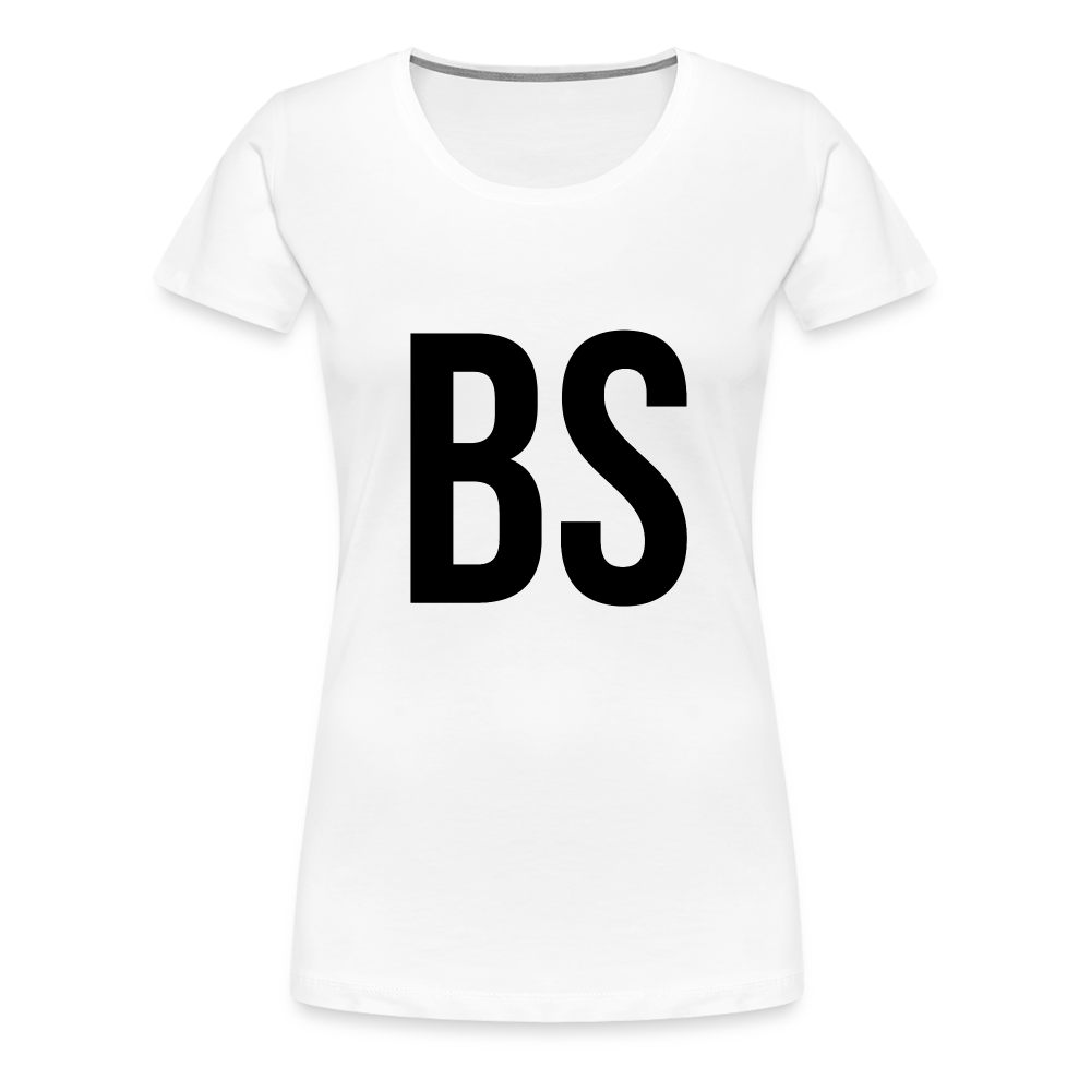 Badenstock BS Women’s Premium T-Shirt (Black logo) - white