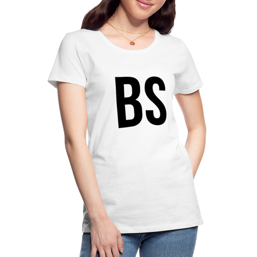 Badenstock BS Women’s Premium T-Shirt (Black logo) - white