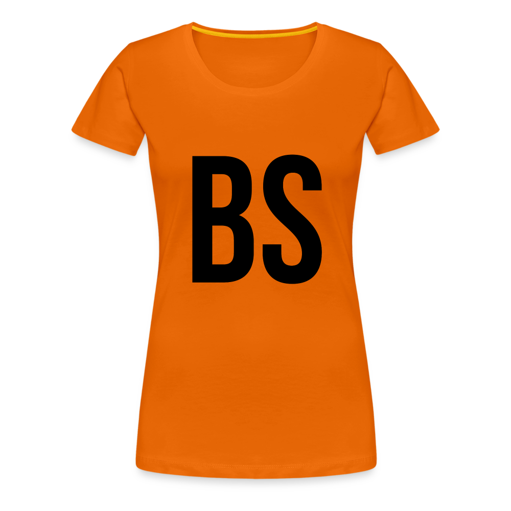 Badenstock BS Women’s Premium T-Shirt (Black logo) - orange