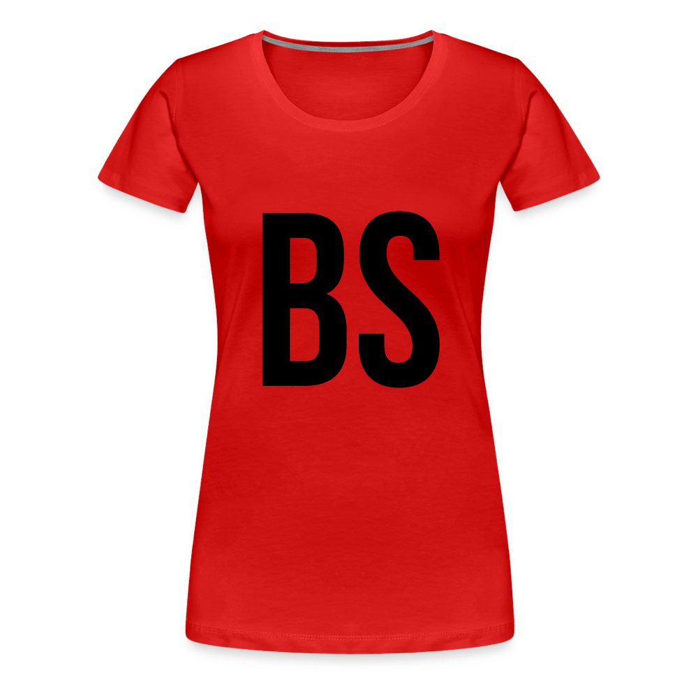 Badenstock BS Women’s Premium T-Shirt (Black logo) - red