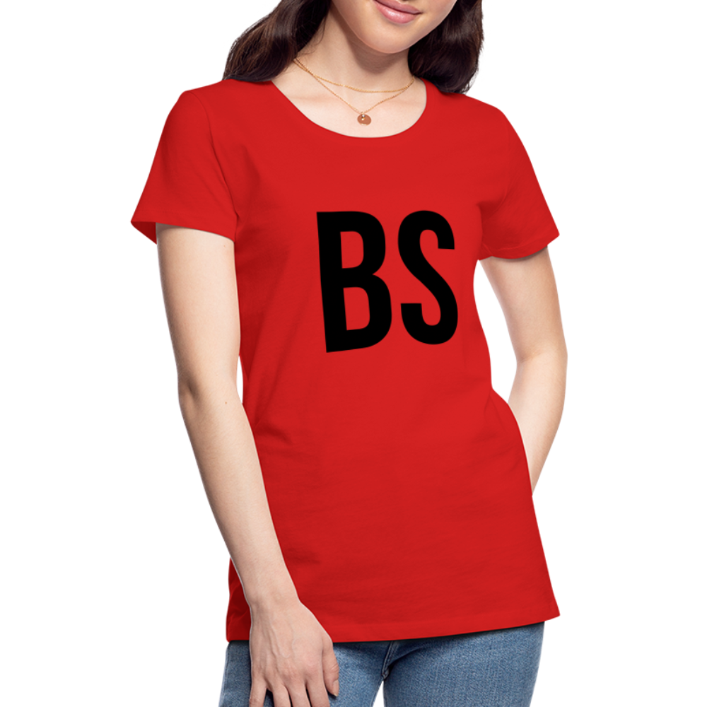 Badenstock BS Women’s Premium T-Shirt (Black logo) - red