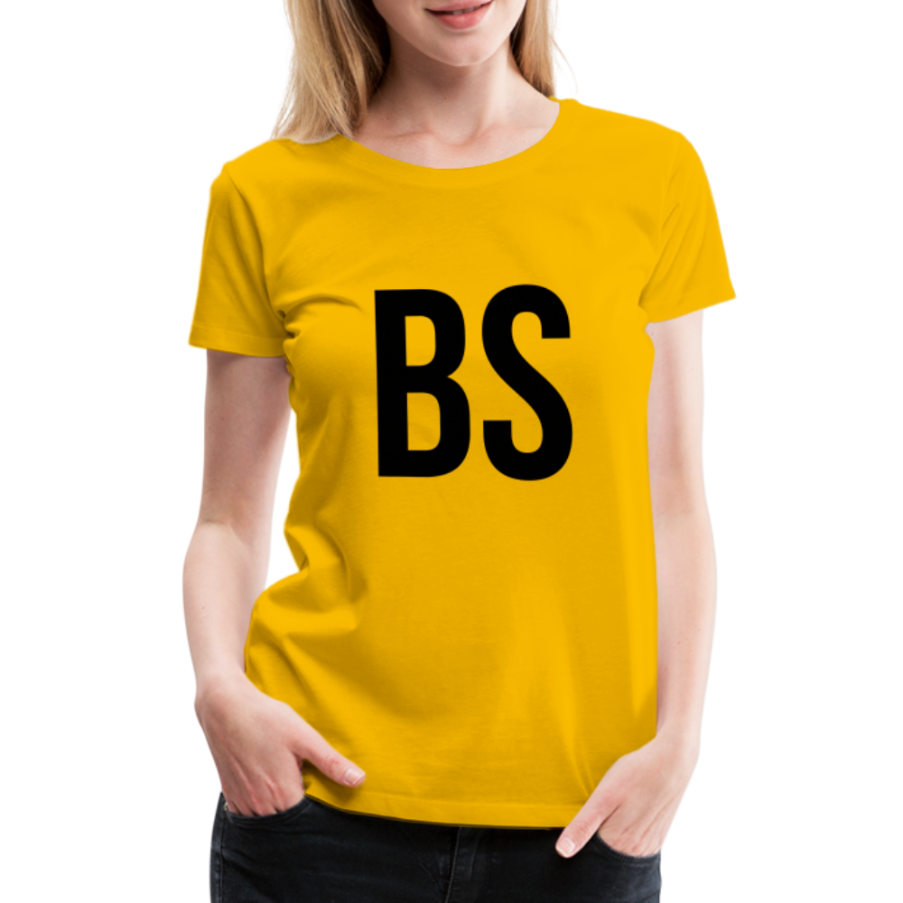 Badenstock BS Women’s Premium T-Shirt (Black logo) - sun yellow