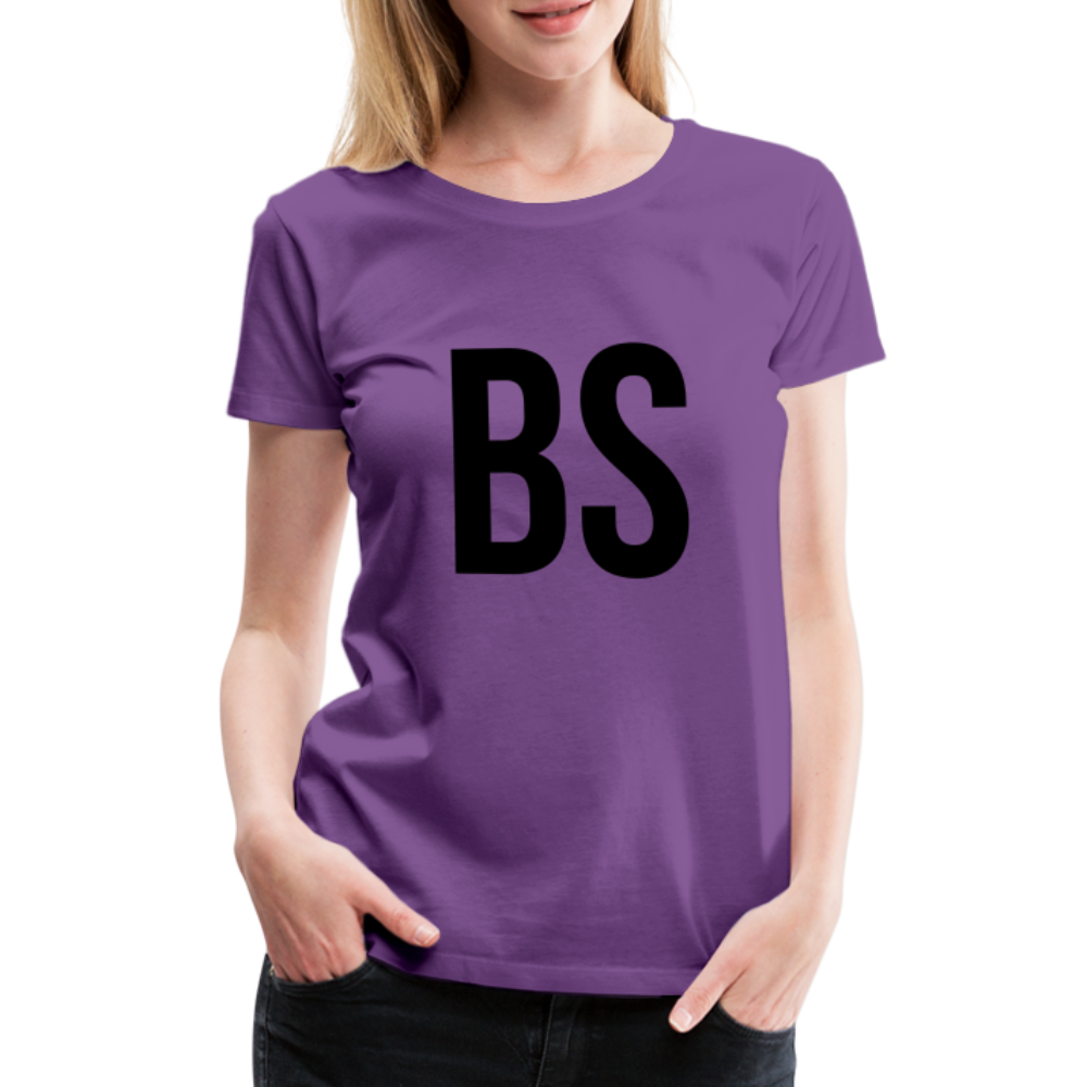 Badenstock BS Women’s Premium T-Shirt (Black logo) - purple