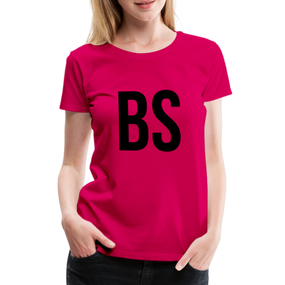 Badenstock BS Women’s Premium T-Shirt (Black logo) - dark pink
