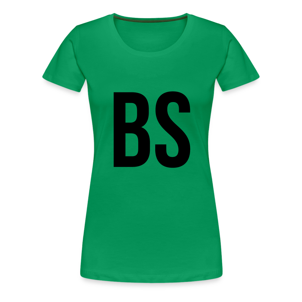 Badenstock BS Women’s Premium T-Shirt (Black logo) - kelly green