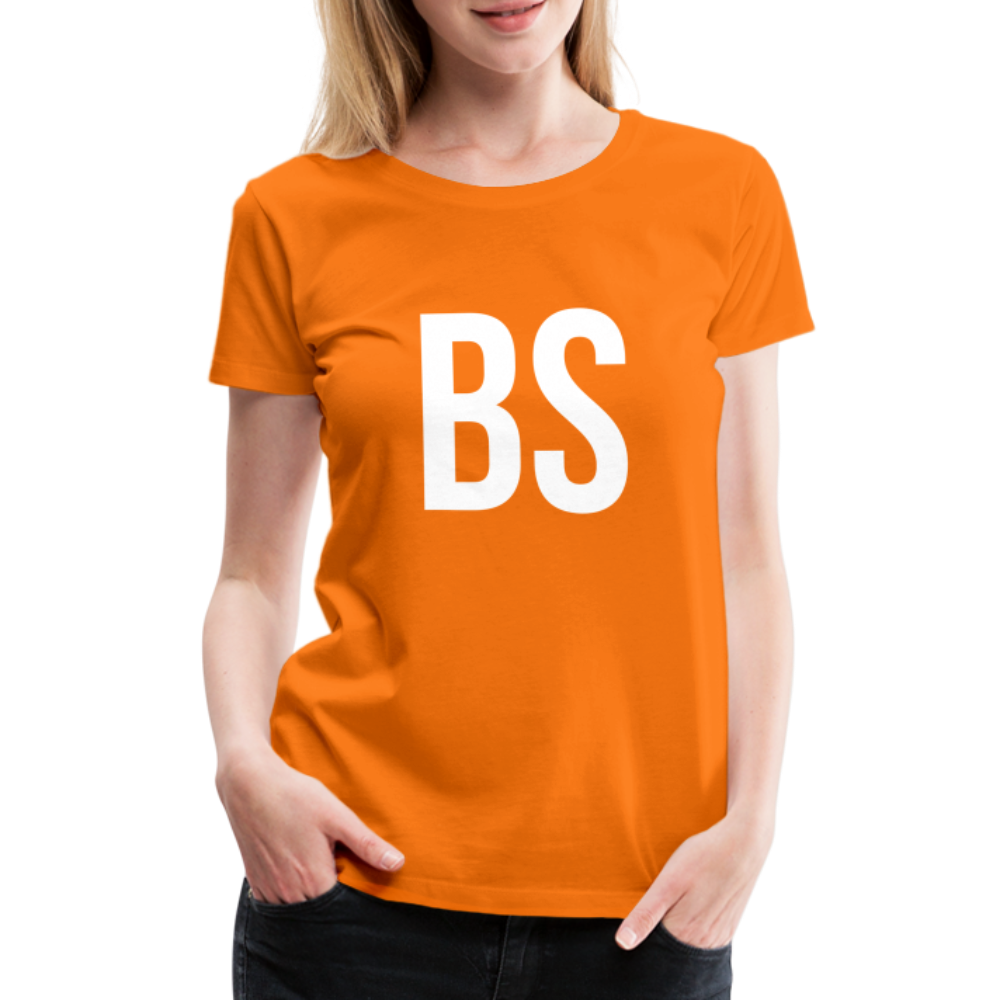 Badenstock BS Women’s Premium T-Shirt (white logo) - orange