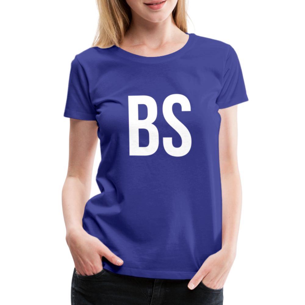 Badenstock BS Women’s Premium T-Shirt (white logo) - royal blue