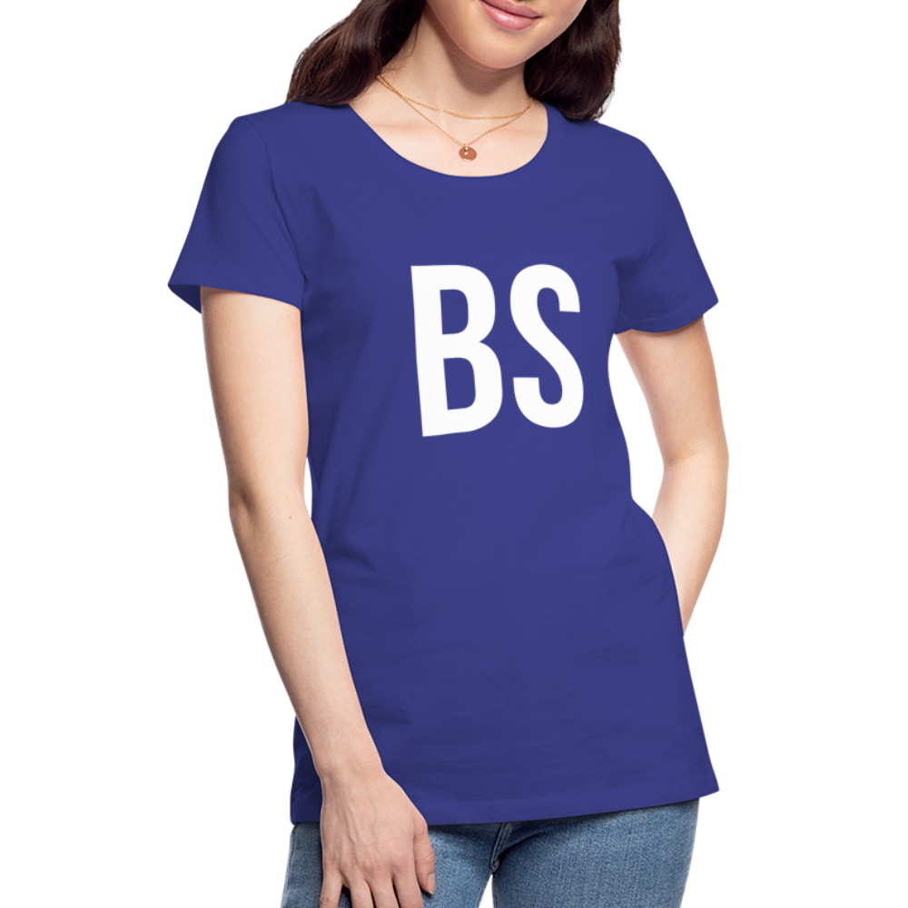 Badenstock BS Women’s Premium T-Shirt (white logo) - royal blue