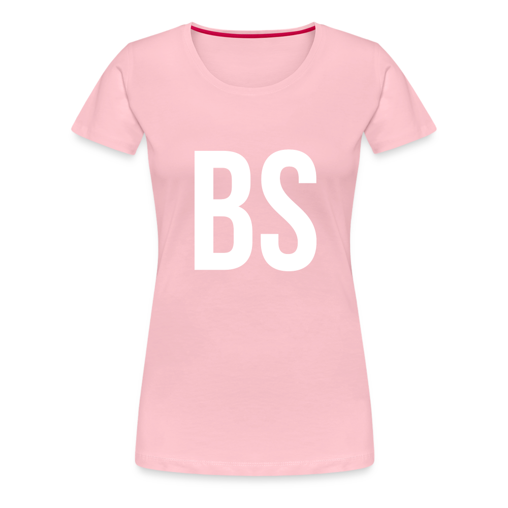 Badenstock BS Women’s Premium T-Shirt (white logo) - rose shadow