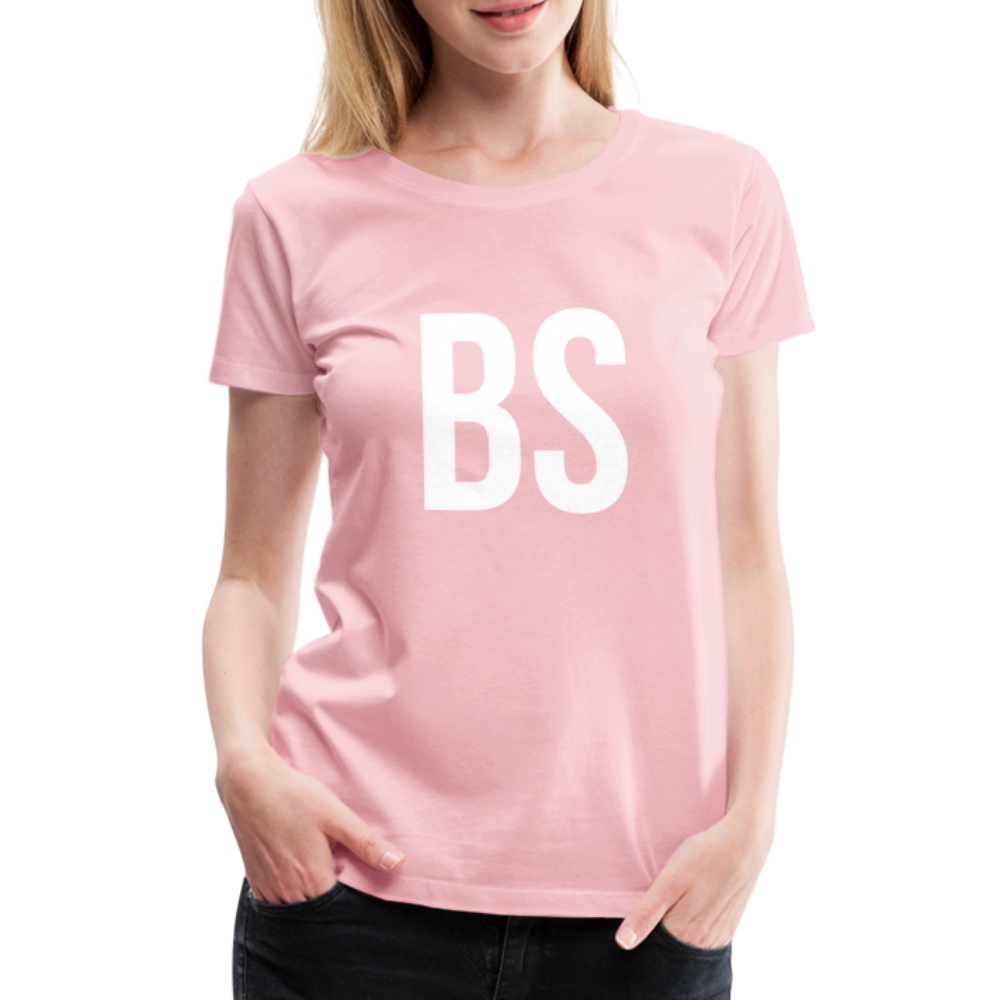 Badenstock BS Women’s Premium T-Shirt (white logo) - rose shadow